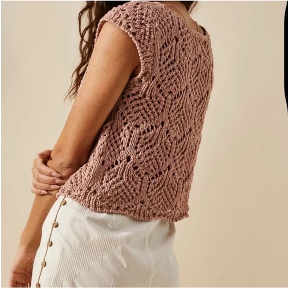 Free People Beach Alicia Fauxchet Top - Picture 2 of 10